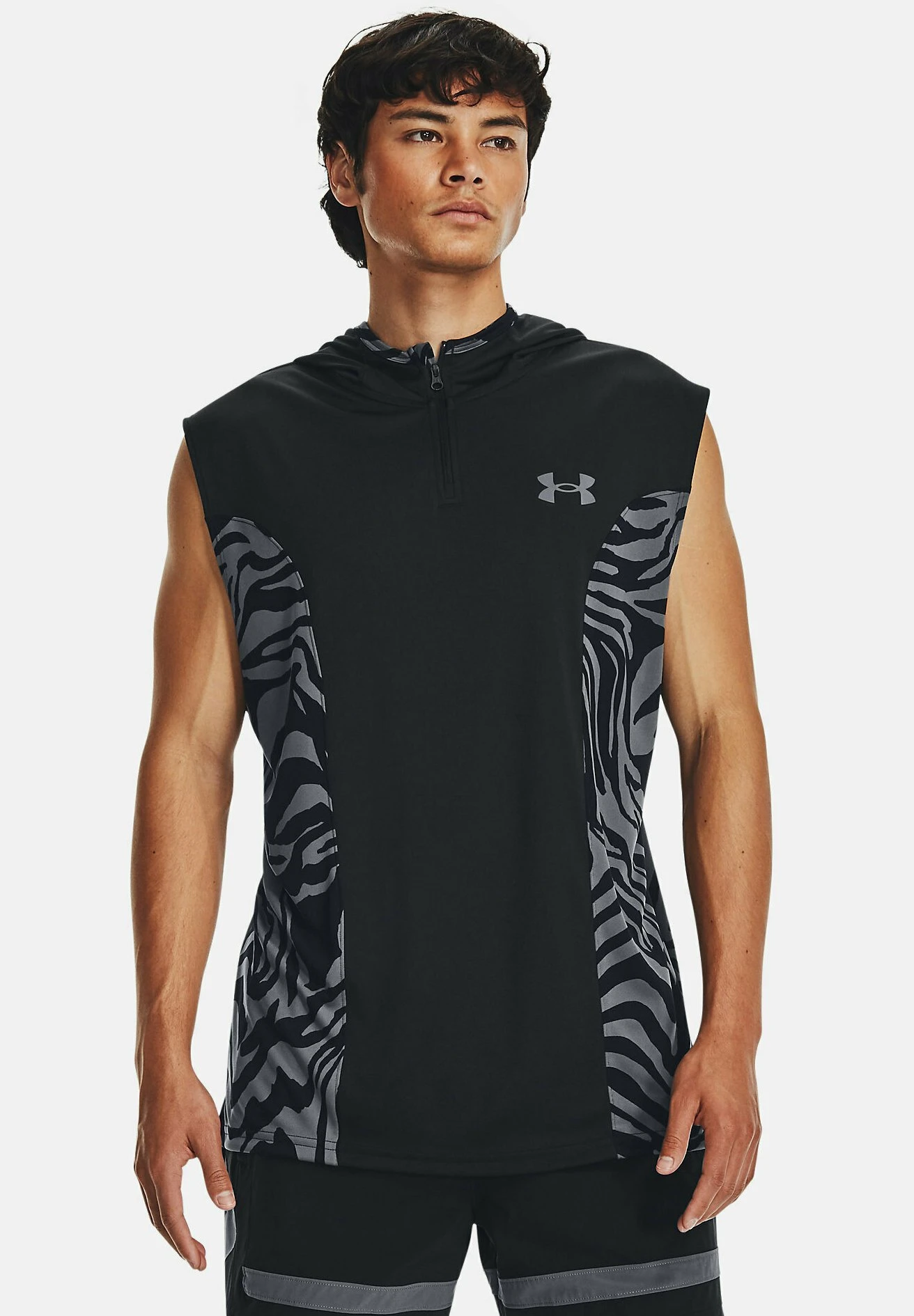 Under Armour Tank Baseline Hoodie - Top - Black
