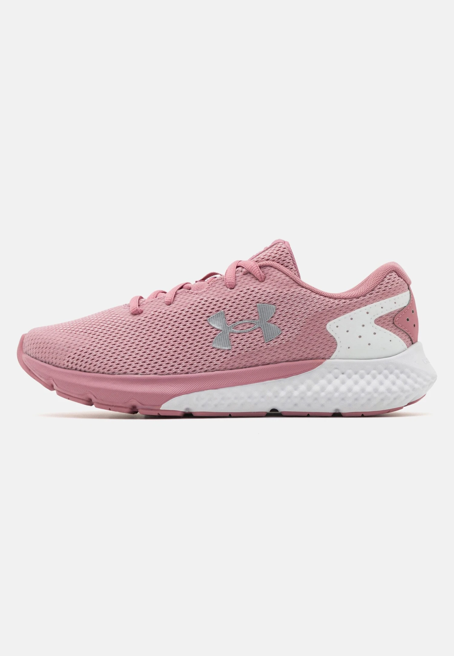 Under Armour Charged Rogue 3 - Neutral Running Shoes - Pink Elixir/White/Metallic Silver - Image 7