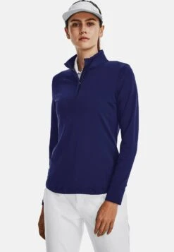 Under Armour Warmup Ua Playoff 1/4 Zip - Long Sleeved Top - Sonar Blue