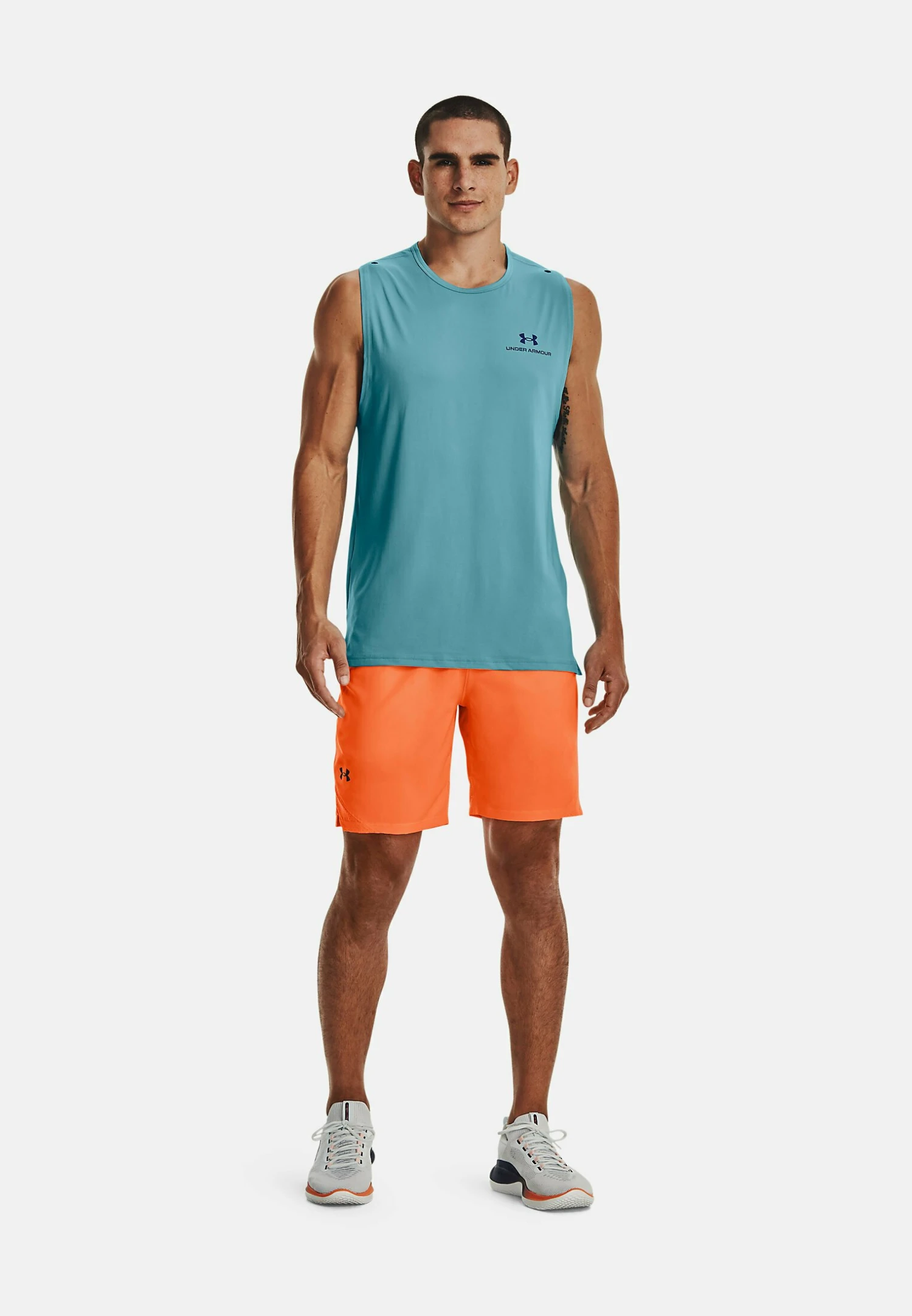 Under Armour Vanish- Sports Shorts - Orange Blast - Image 2