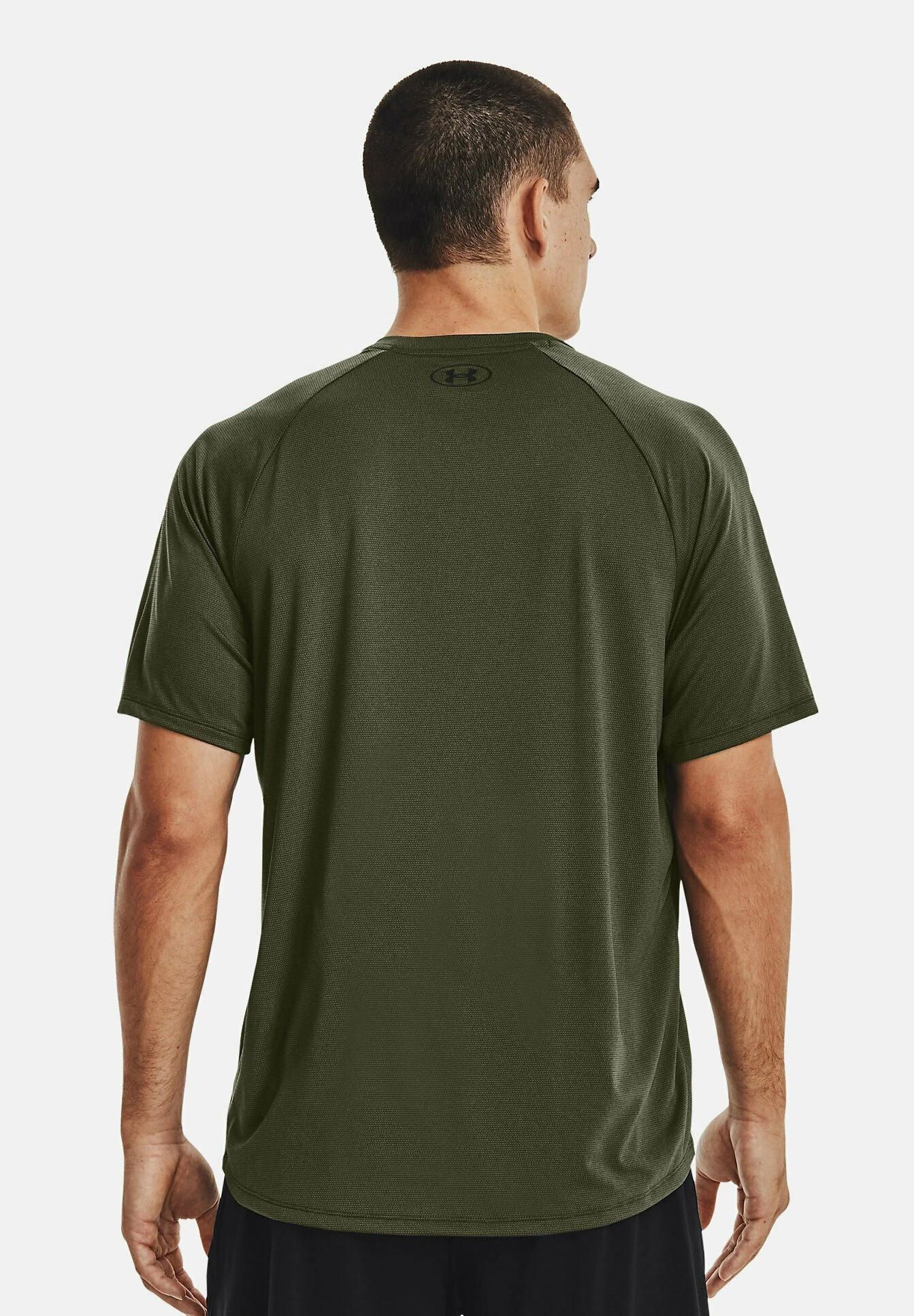 Under Armour Novelty Tech 2.0 Trainings - Print T-Shirt - Marine Od Green - Image 3