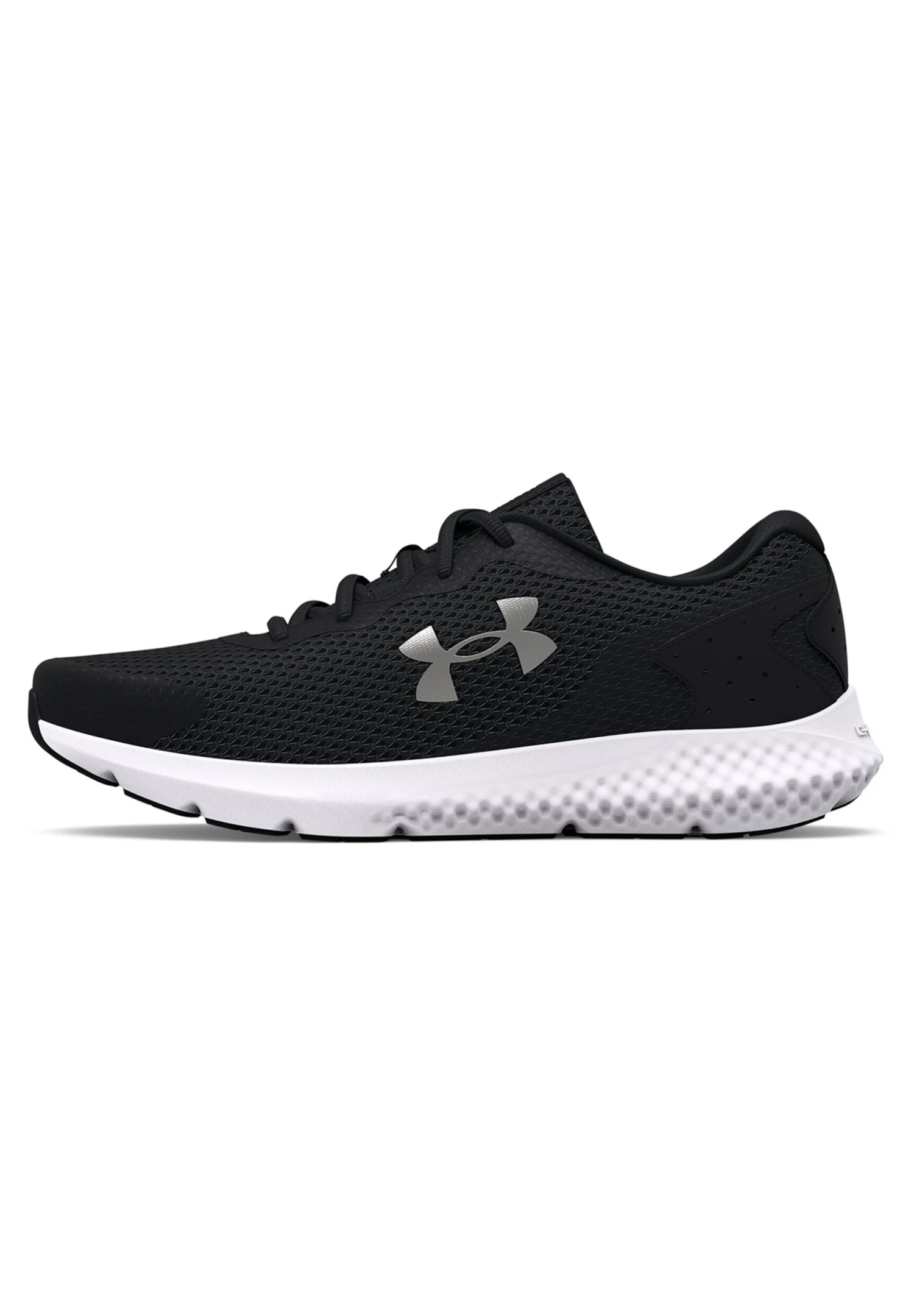 Under Armour Charged Rogue 3 - Neutral Running Shoes - Black/Metallic Silver