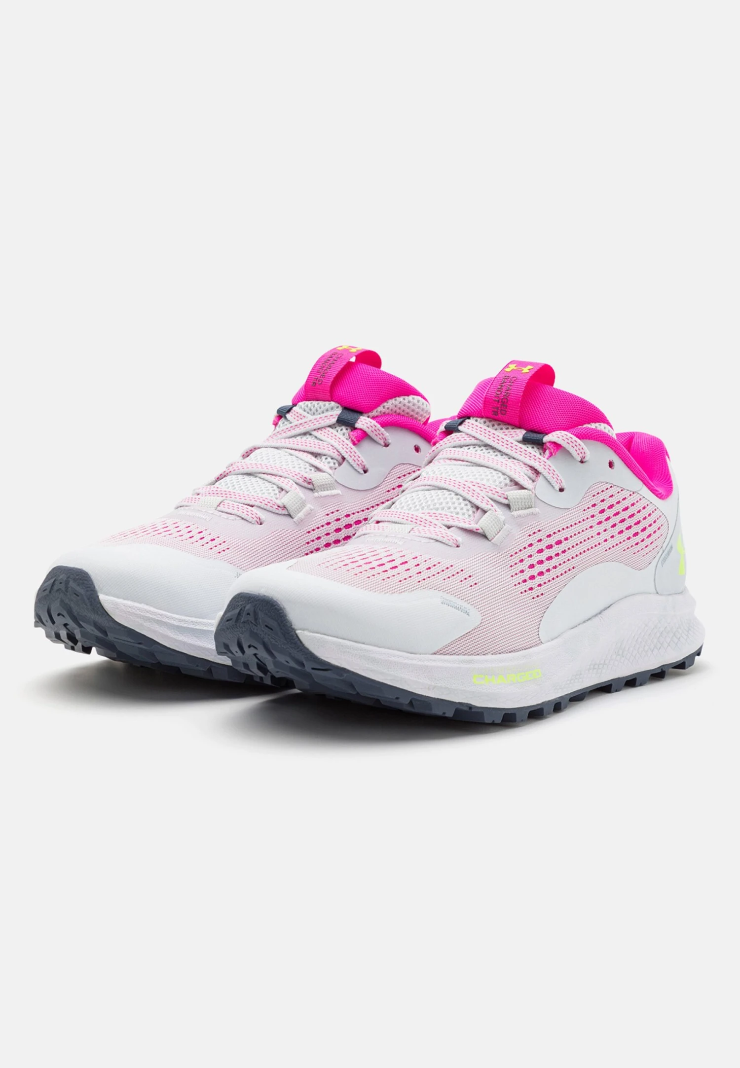 Under Armour Charged Bandit Tr 2 - Trail Running Shoes - Gray Mist/Rebel Pink/Lime Surge - Image 2