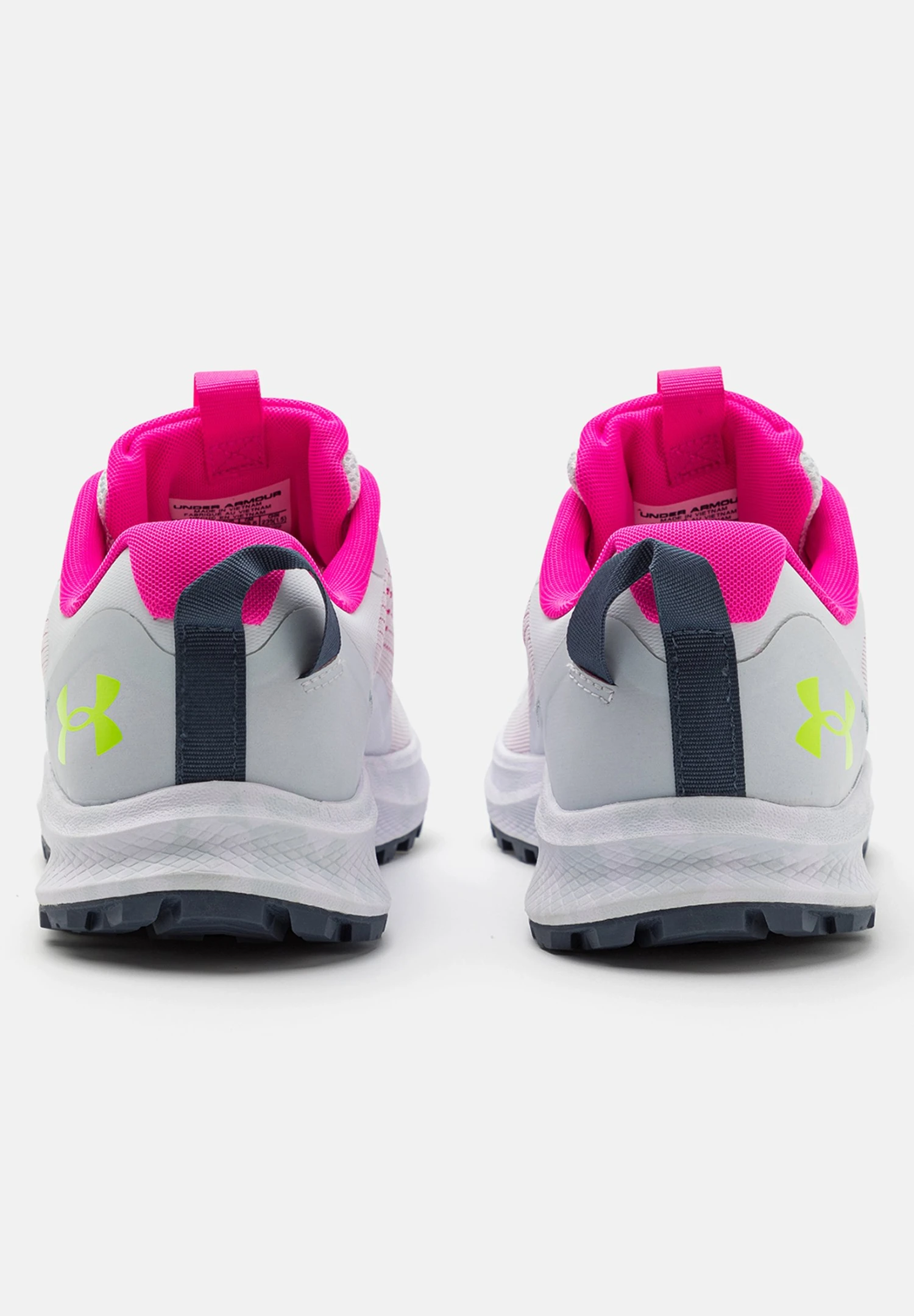 Under Armour Charged Bandit Tr 2 - Trail Running Shoes - Gray Mist/Rebel Pink/Lime Surge - Image 4