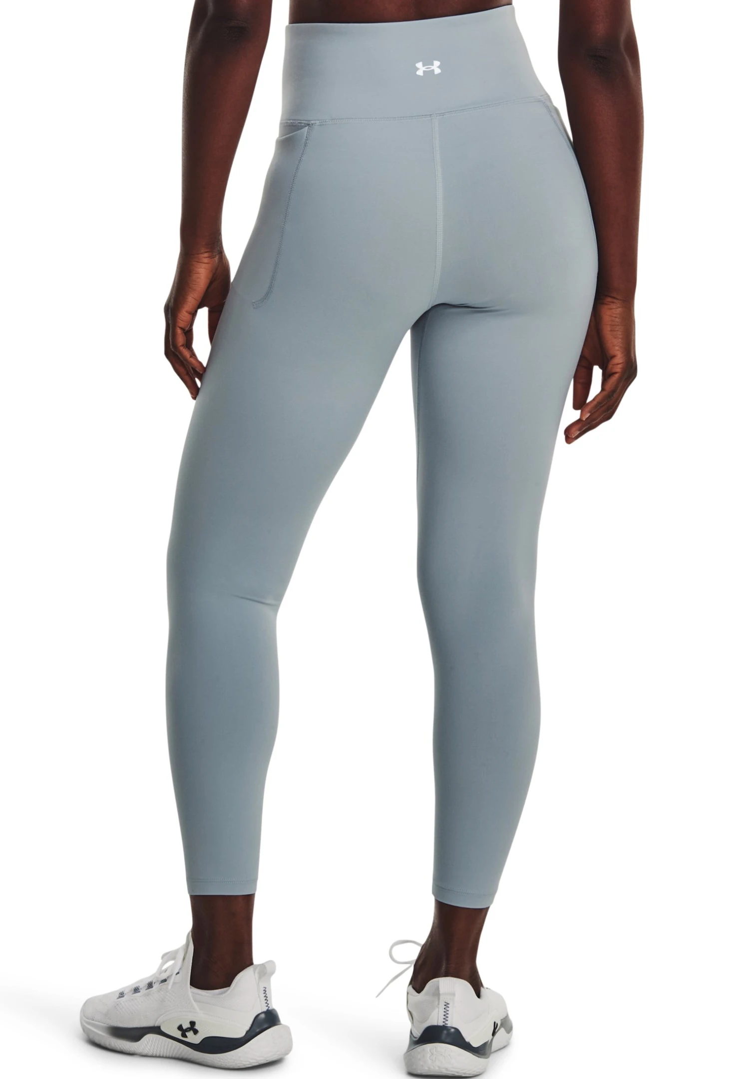 Under Armour Meridian - Leggings - Harbor Blue/Metallic Silver - Image 3
