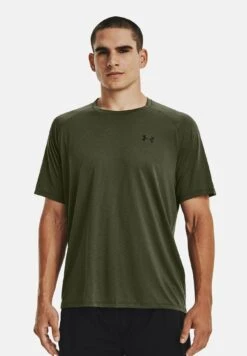 Under Armour Novelty Tech 2.0 Trainings - Print T-Shirt - Marine Od Green