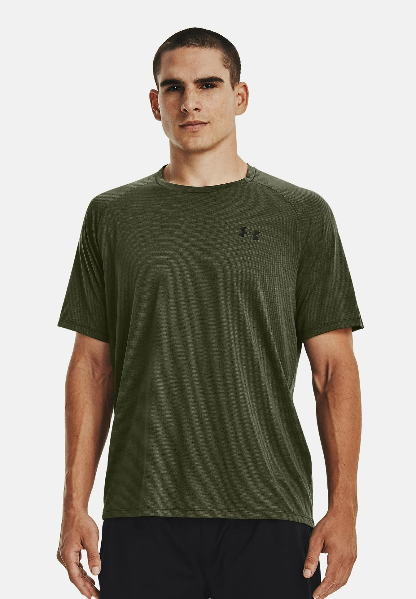 Under Armour Novelty Tech 2.0 Trainings - Print T-Shirt - Marine Od Green