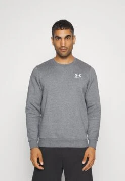 Under Armour Essential Crew - Sweatshirt - Pitch Gray Medium Heather/White