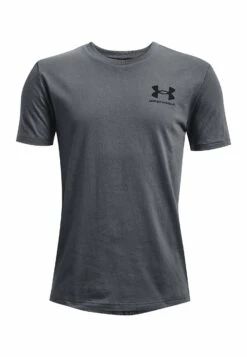 Under Armour Sportstyle Left Chest Ss - Sports T-Shirt - Pitch Gray