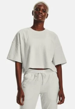 Under Armour Warmupjourney Ss - Basic T-Shirt - Gray Mist