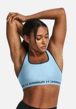 Under Armour Crossback Mid- Medium Support Sports Bra - Blizzard